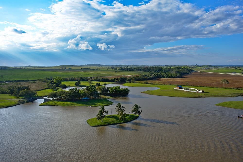 flying a drone in Belize