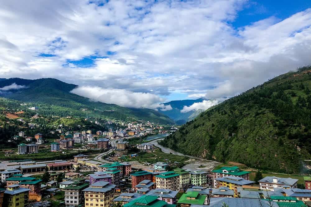 flying a drone in Bhutan