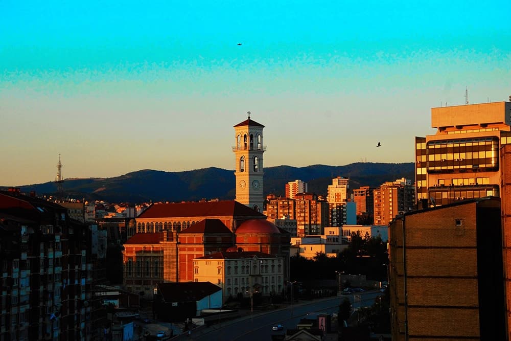 flying a drone in Kosovo