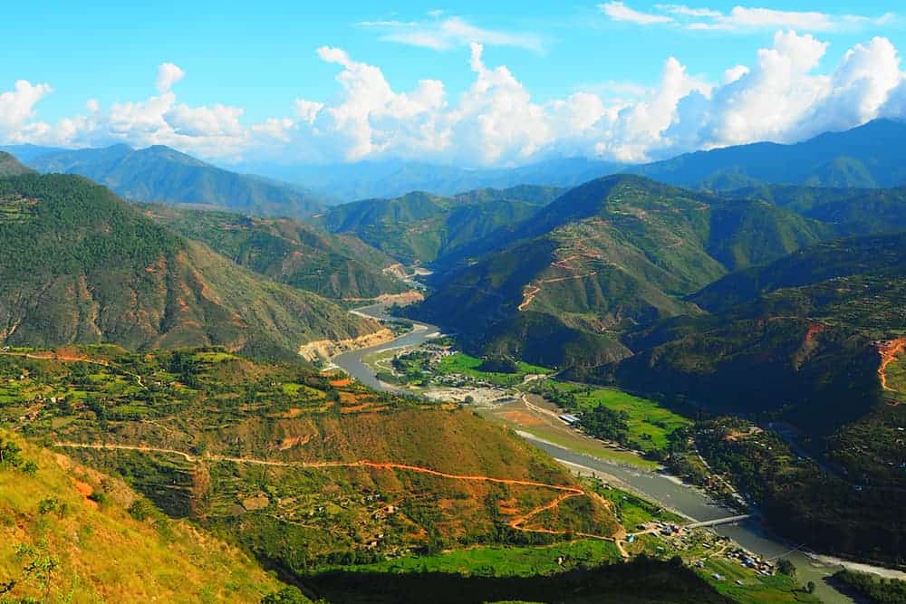 flying a drone in Nepal