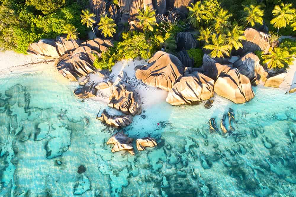 flying a drone in Seychelles