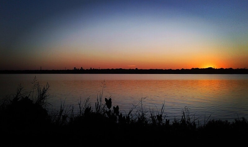 fly drone white rock lake