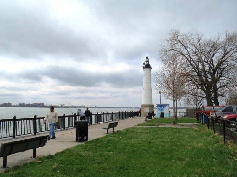 fly drone windmill point lighthouse