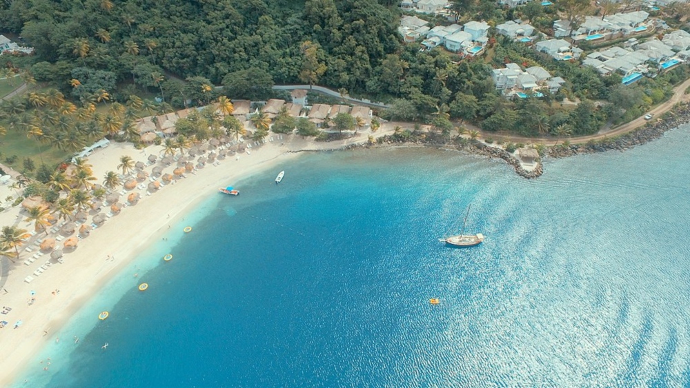 flying a drone in st lucia