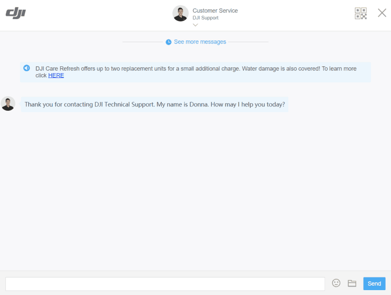 DJI Support Live Chat Step 5