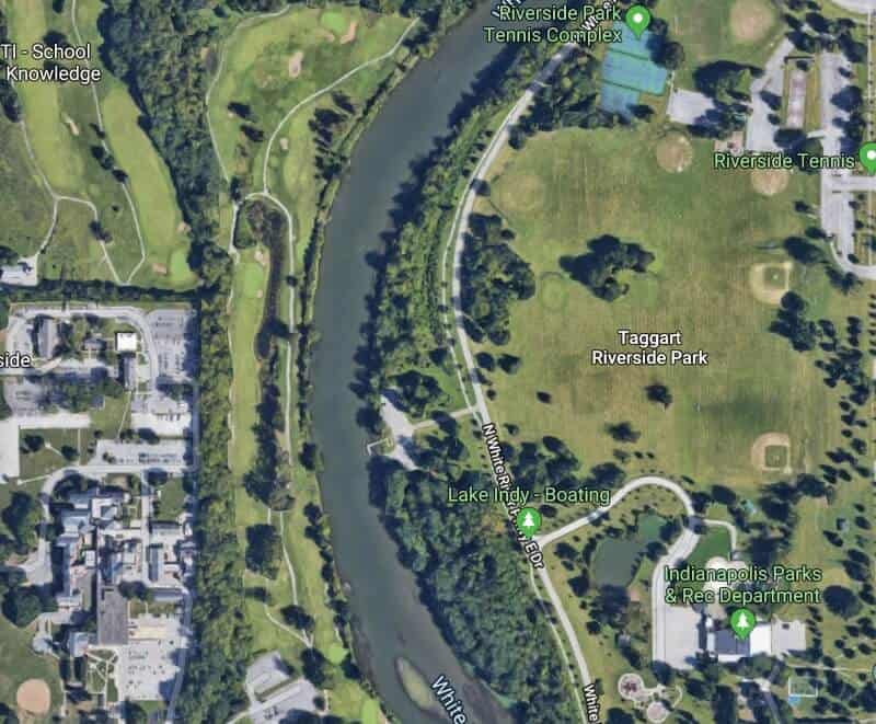 fly drone Taggart Riverside Park