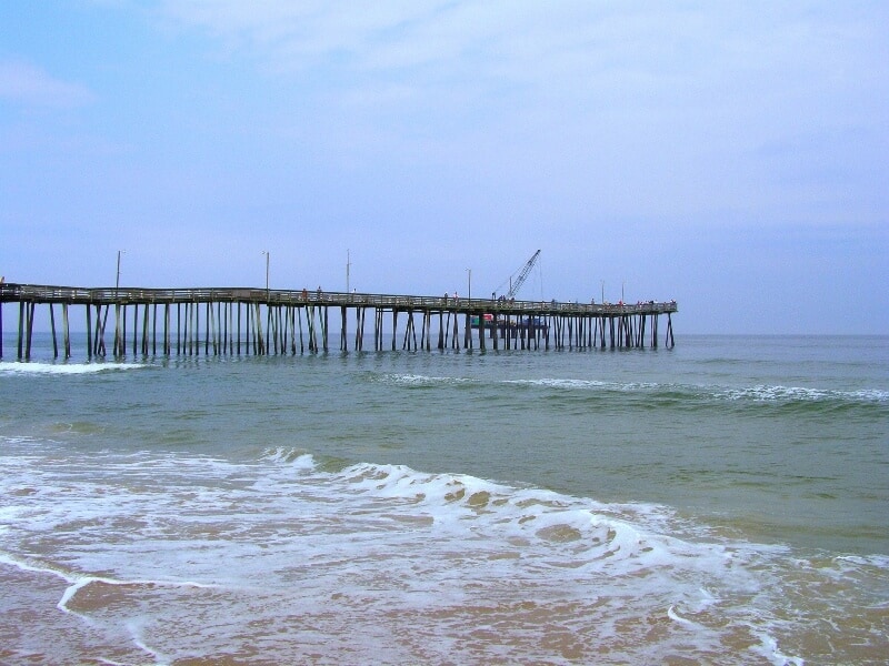fly drone Virginia Beach Fishing Pier