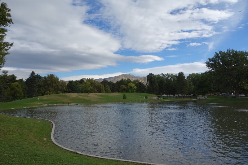 fly drone Liberty Park