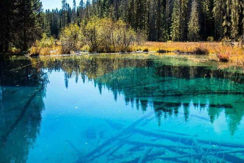 fly drone Little Crater Lake