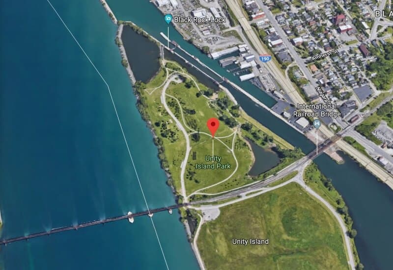 fly drone Unity Island Park