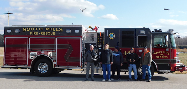 group drone training fire department
