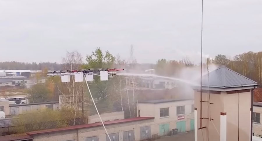 drone-shooting-water-on-fire